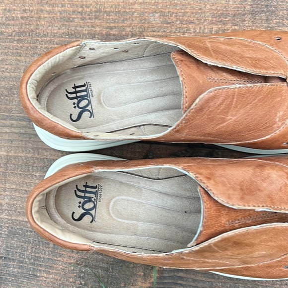 SOFFT BRAND LEATHER SLIP ON SHOES LIGHT BROWN/TAN SIZE 7.5 - Picture 7 of 17